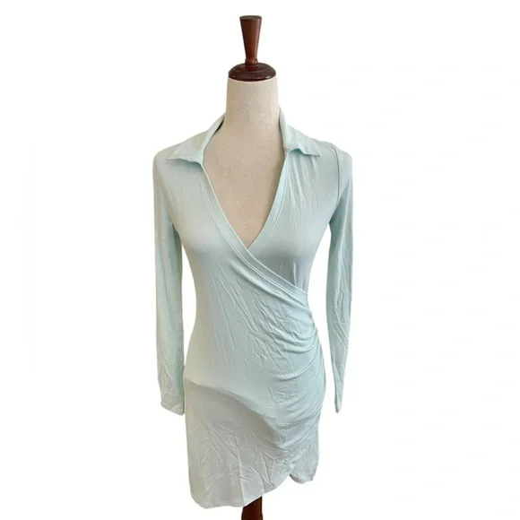 ARITZIA WILFRED Seven Dress Snowmelt Blue